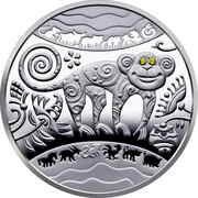 5 Hryven The Year of the Monkey, Ukraine, 2016 reverse image