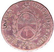 2 Soles Provincias del Rio de la Plata reverse image