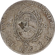 4 Soles Provincias del Rio de la Plata reverse image