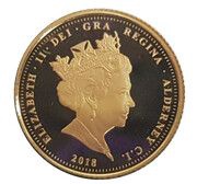 ¼ Sovereign - Elizabeth II Sapphire Jubilee obverse image