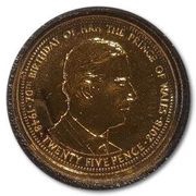 25 Pence - Elizabeth II Prince Charles 70th Birthday reverse image