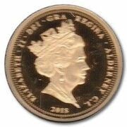 ¼ Sovereign - Elizabeth II 65th Ann. Coronation obverse image
