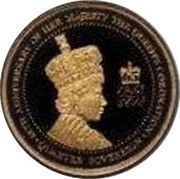 ¼ Sovereign - Elizabeth II 65th Ann. Coronation reverse image