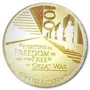 ¼ Sovereign - Elizabeth II Fighting For Freedom, United Kingdom, 2018 reverse image
