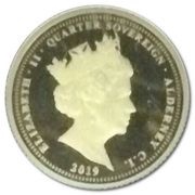 ¼ Sovereign - Elizabeth II 75th Anniversary D-Day obverse image
