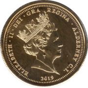 25 Pence - Elizabeth II Moon Landing obverse image
