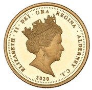 ¼ Sovereign - Elizabeth II VE Day obverse image