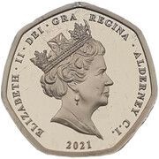 ¼ Sovereign - Elizabeth II Decimal anniversary obverse image