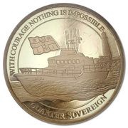 ¼ Sovereign - Elizabeth II RNLI; Roy Barker I, United Kingdom, 2021 reverse image