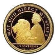 ¼ Sovereign - Elizabeth II 95th Birthday, United Kingdom, 2021 reverse image