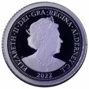 ¼ Sovereign - Elizabeth II Platinum Jubilee; Platinium Proof obverse image