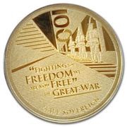 ½ Sovereign - Elizabeth II Fighting For Freedom, United Kingdom, 2018 reverse image