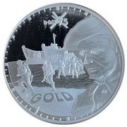 50 Pence - Elizabeth II 75 Anniversary D-Day - Gold reverse image