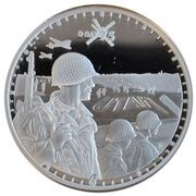 50 Pence - Elizabeth II 75 Anniversary D-Day - Utah reverse image