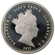 50 Pence - Elizabeth II 75 Anniversary D-Day - Sword obverse image