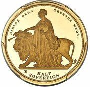 ½ Sovereign - Elizabeth II Una and the Lion, United Kingdom, 2019 reverse image