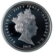 50 Pence - Elizabeth II 75 Anniversary D-Day - Omaha obverse image