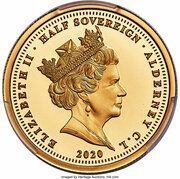 ½ Sovereign - Elizabeth II Three Graces obverse image