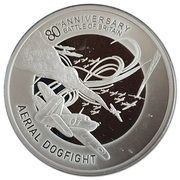 50 Pence - Elizabeth II Battle of Britain - Aerial Dogfight reverse image