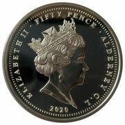 50 Pence - Elizabeth II Battle of Britain - Radar obverse image