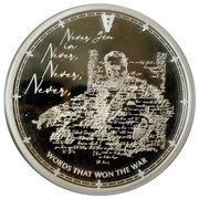 50 Pence - Elizabeth II VE-Day - Never Give In, United Kingdom, 2020 reverse image