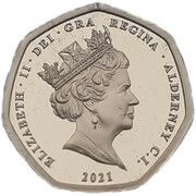 ½ Sovereign - Elizabeth II Decimal anniversary obverse image