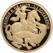 ½ Sovereign - Elizabeth II 200th Anniversary George and the dragon, United Kingdom, 2021 reverse image