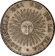 8 Reales Provincias del Rio de la Plata obverse image