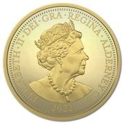 ½ Sovereign - Elizabeth II Platinum Jubilee obverse image