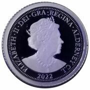 ½ Sovereign - Elizabeth II Platinum Jubilee; Platinium Proof obverse image