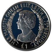 1 Pound - Elizabeth II Queen Elizabeth II reverse image