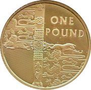 1 Pound - Elizabeth II Golden Jubilee, United Kingdom, 2002 reverse image