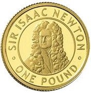1 Pound - Elizabeth II Sir Isaac Newton reverse image