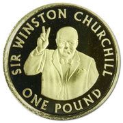 1 Pound - Elizabeth II Sir Winston Churchill reverse image