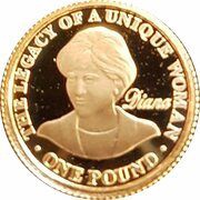1 Pound - Elizabeth II Princess Diana, United Kingdom, 2007 reverse image