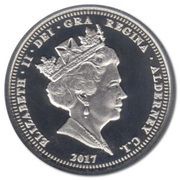 1 Pound - Elizabeth II Platinum Wedding; Silver Proof obverse image