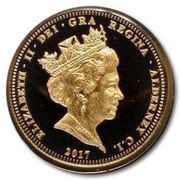 1 Sovereign - Elizabeth II Platinum Wedding; Gold Proof obverse image