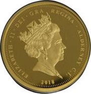1 Pound - Elizabeth II 65th Ann. Coronation; Gold Proof obverse image