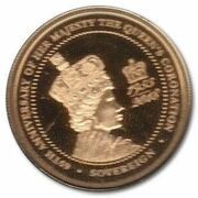 1 Sovereign - Elizabeth II 65th Ann. Coronation, United Kingdom, 2018 reverse image