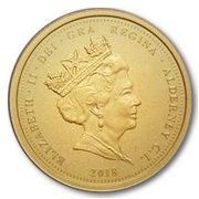 1 Sovereign - Elizabeth II Remembrance 2018; Gold obverse image