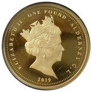 1 Pound - Elizabeth II 75th Anniversary D-Day obverse image