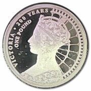 1 Pound - Elizabeth II Queen Victoria - Gothic Head, United Kingdom, 2019 reverse image