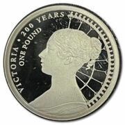 1 Pound - Elizabeth II Queen Victoria - Young Head, United Kingdom, 2019 reverse image