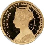 1 Sovereign - Elizabeth II Queen Victoria - Gothic Head, United Kingdom, 2019 reverse image