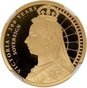 1 Sovereign - Elizabeth II Queen Victoria - Jubilee Head, United Kingdom, 2019 reverse image