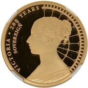 1 Sovereign - Elizabeth II Queen Victoria - Young Head, United Kingdom, 2019 reverse image