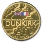 1 Pound - Elizabeth II Dunkirk Evacuation, United Kingdom, 2020 reverse image