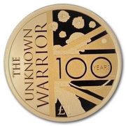 1 Pound - Elizabeth II Unknown Warrior; Gold Proof, United Kingdom, 2020 reverse image