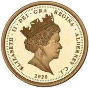 1 Sovereign - Elizabeth II VE Day obverse image