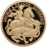 1 Sovereign - Elizabeth II 200th Anniversary George and the dragon, United Kingdom, 2021 reverse image